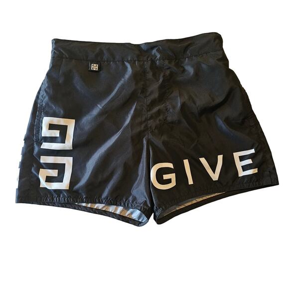 Givenchy Men's 4G Black Jacquard Swim Trunk Shorts Size XS - Picture 2 of 12